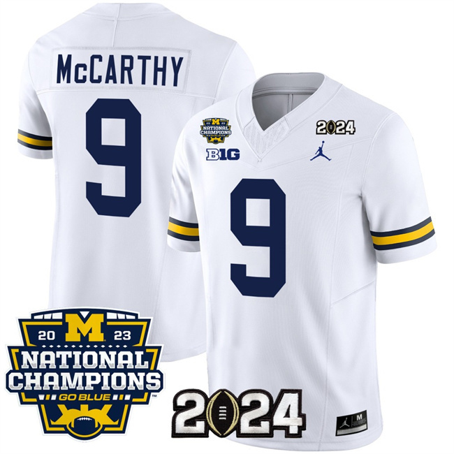Men's Michigan Wolverines ACTIVE PLAYER Custom White 2024 F.U.S.E. With 2023 National Champions Patch Stitched Jersey Men's Michigan Wolverines ACTIVE PLAYER Custom White 2024 F.U.S.E. With 2023 National Champions Patch Stitched Jersey